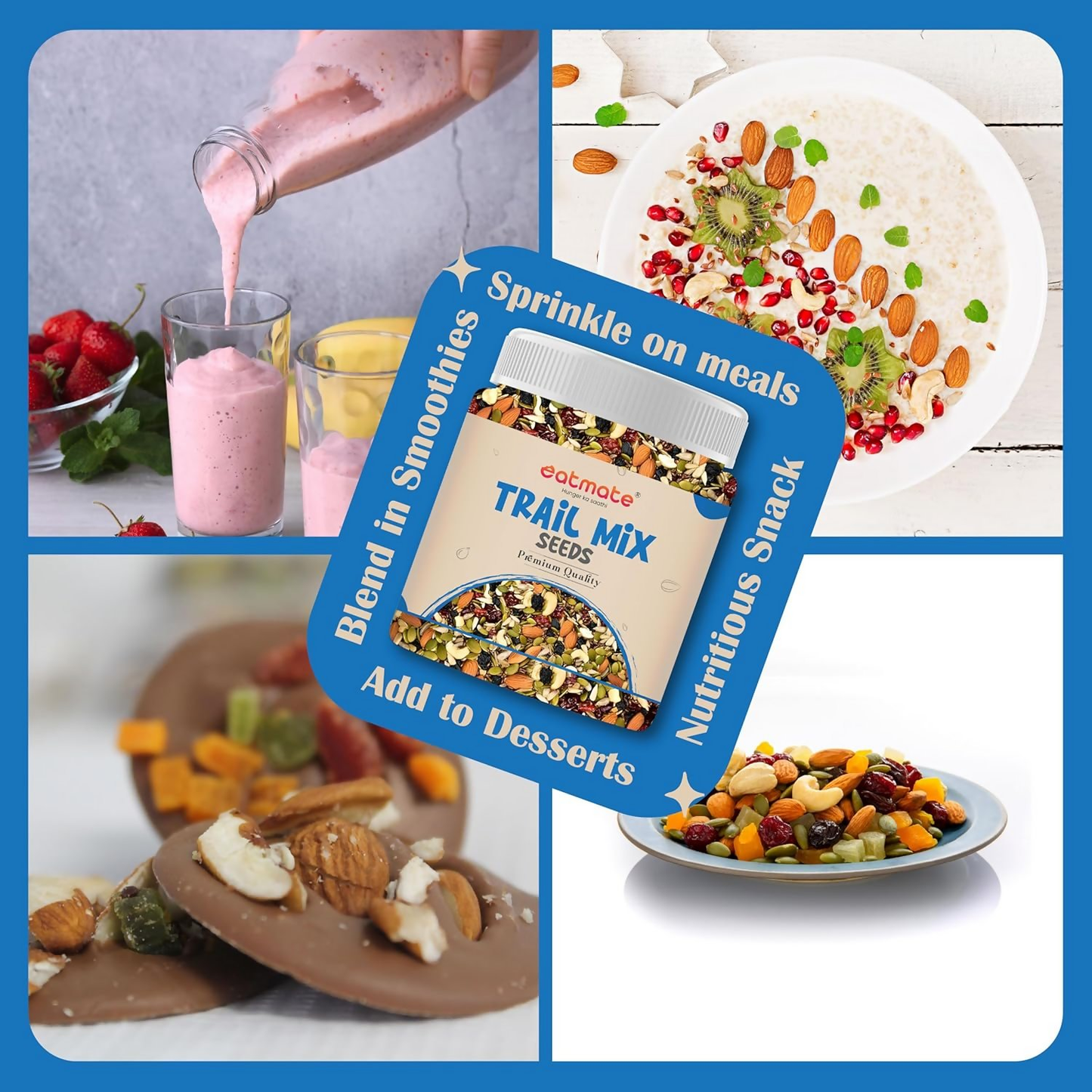 Eatmate Absolute Healthy Dry Fruits and seedMix Premium Trail Mix - Distacart