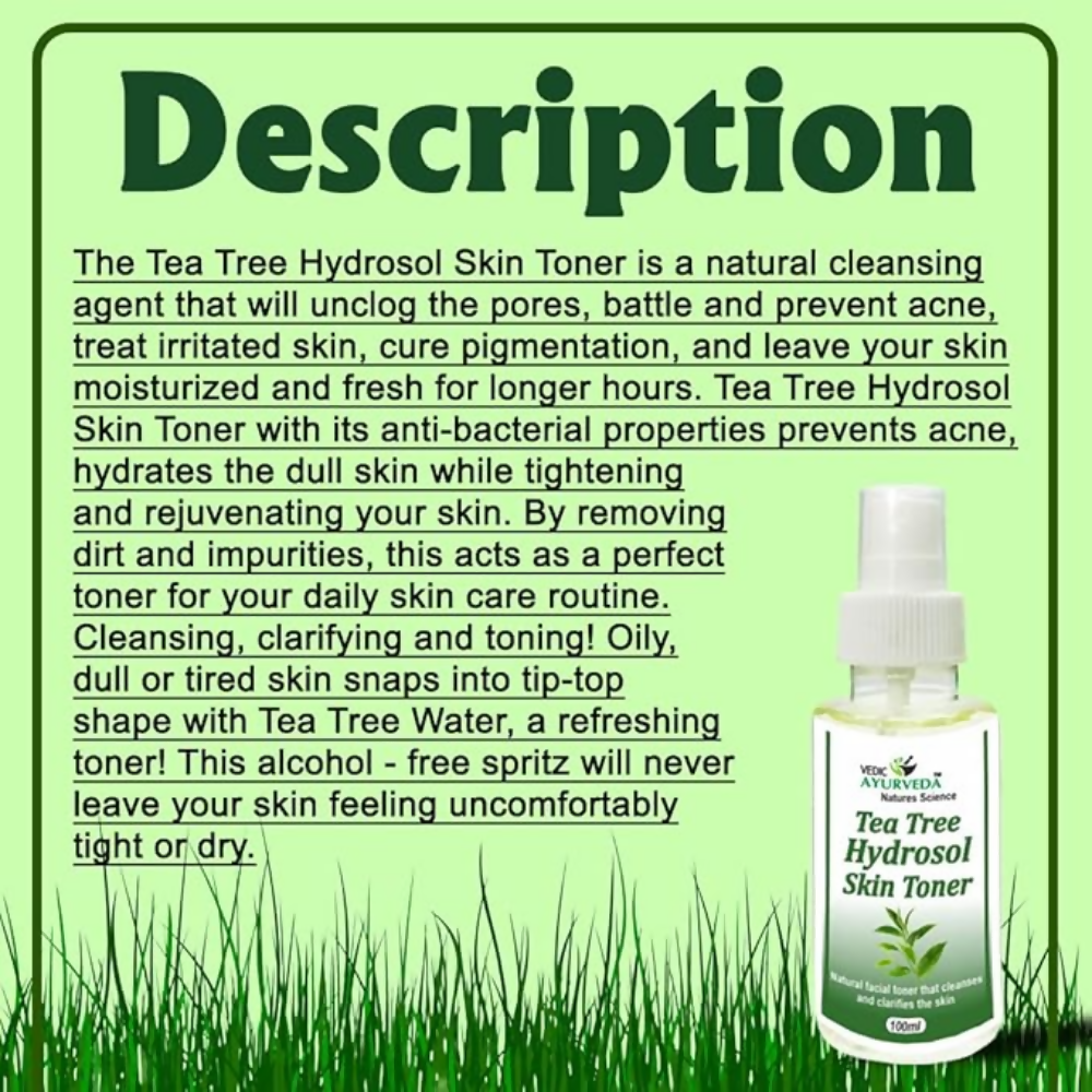 VedicAyurveda Tea Tree Hydrosol Skin Toner - Dista