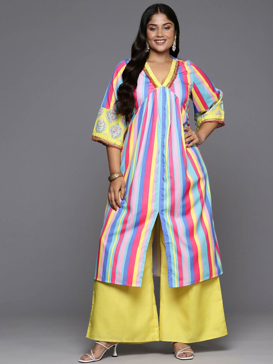 Ahalyaa Women's Traditional wear Kurta Set - Multi - Distacart