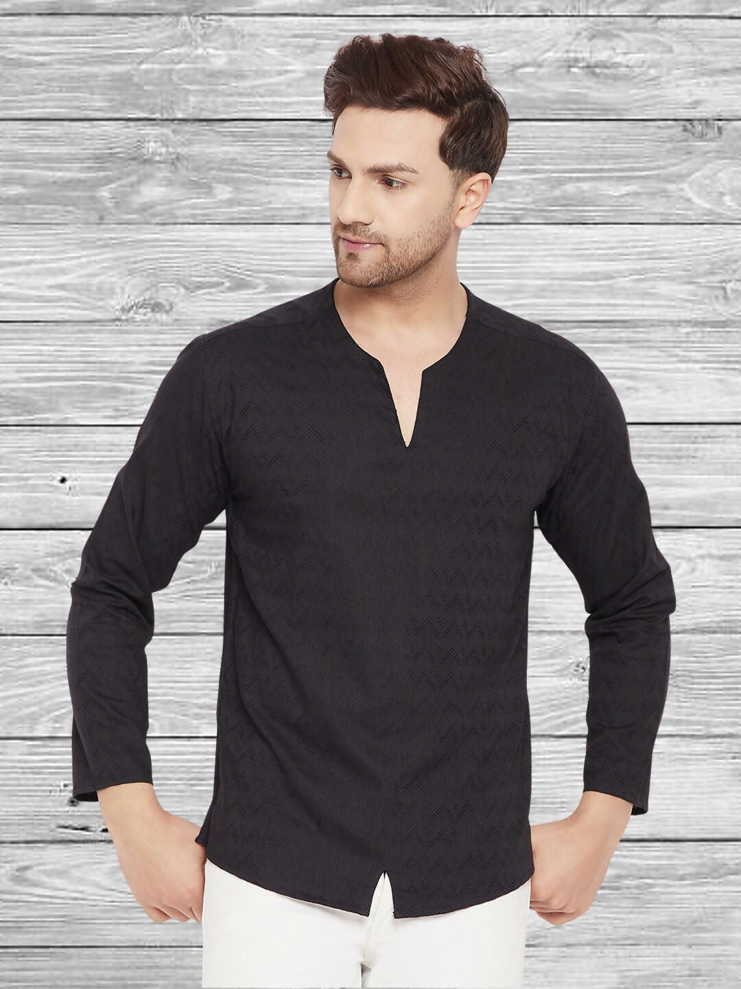 Even Apparels Men's Rayon Black Kurta - Distacart