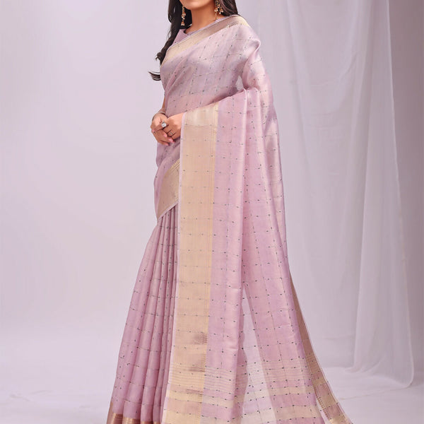 Astita Organza Light Pink Saree