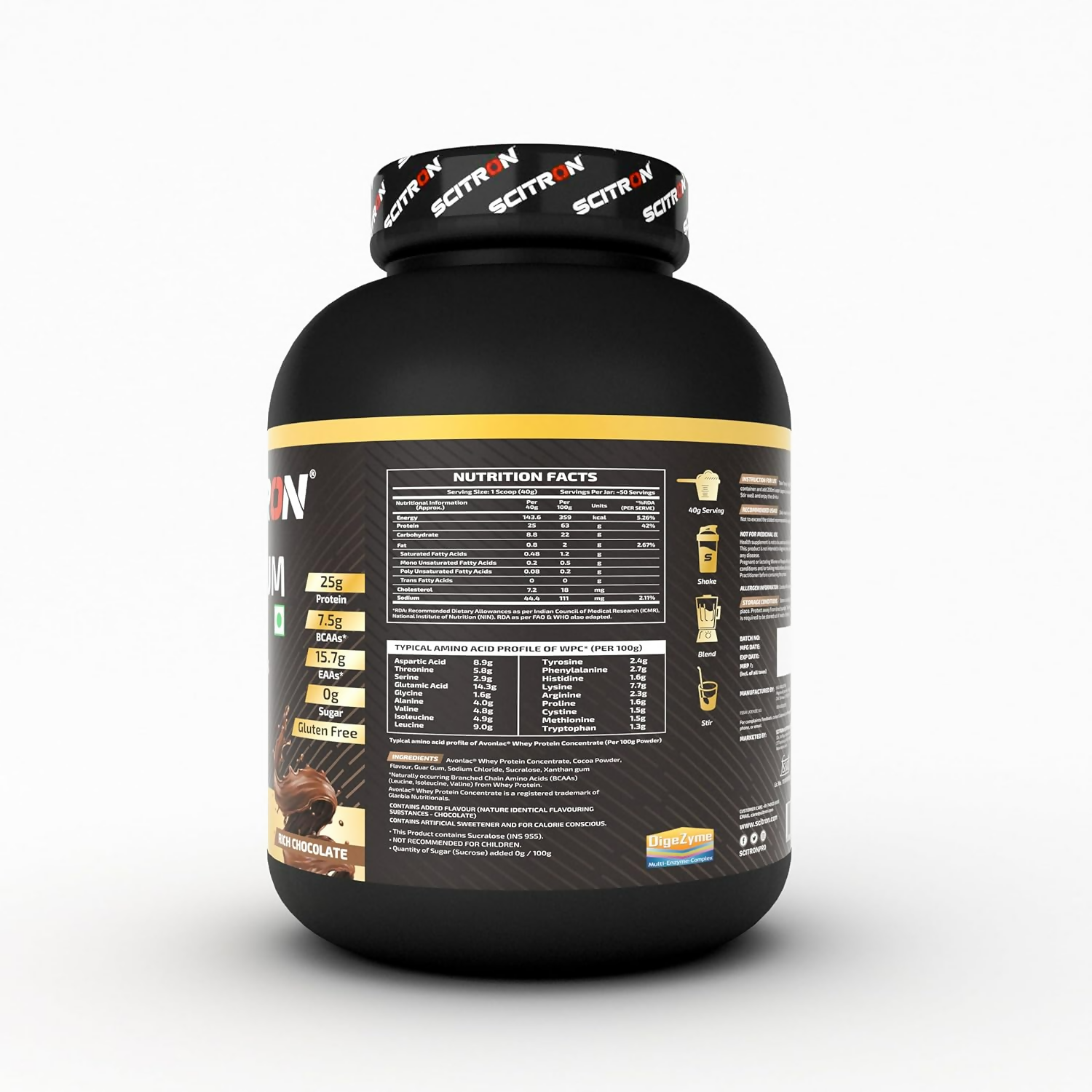Scitron Nitro Series Premium Whey Rich Chocolate
