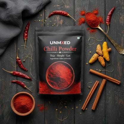 unmixed teja chilli powder