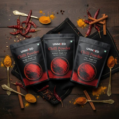 unmixed chilli trio