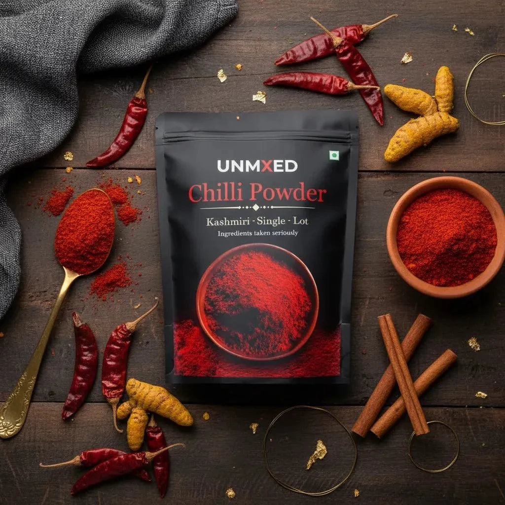 unmixed kashmiri chilli powder