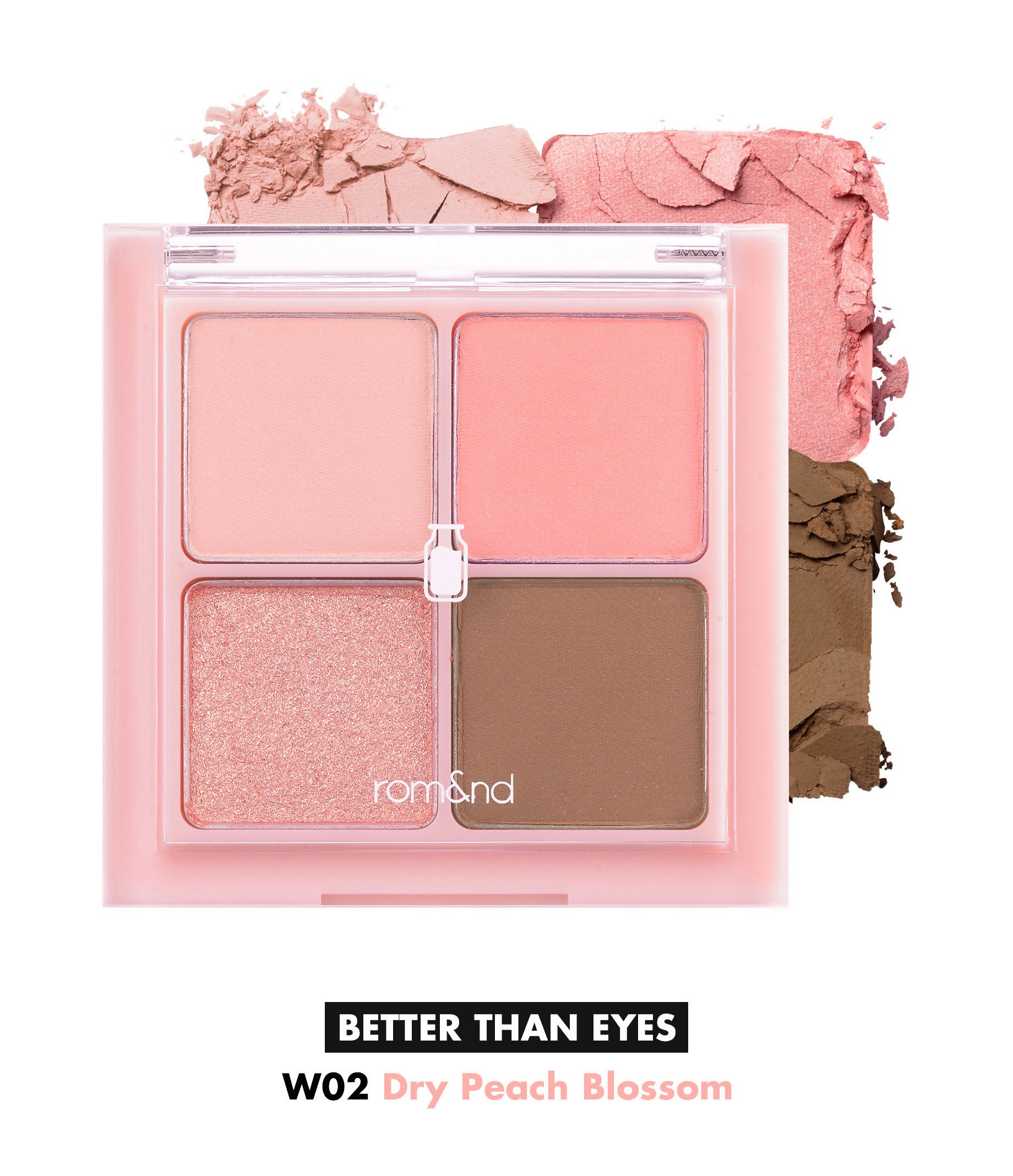 Rom&nd Better Than Eyes - W02 Dry Peach Blossom - Distacart