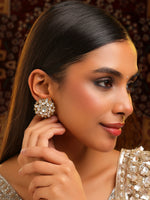 Thumbnail for Ruby Raang Floral Aura Studs - Distacart