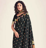Thumbnail for Preksha Creation Banarasi Soft Silk Women Black Saree - Distacart