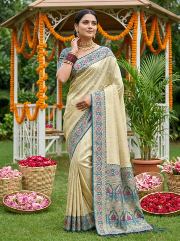 Shree Shyam Fashion Navy Blue Soft Silk Saree - Dista