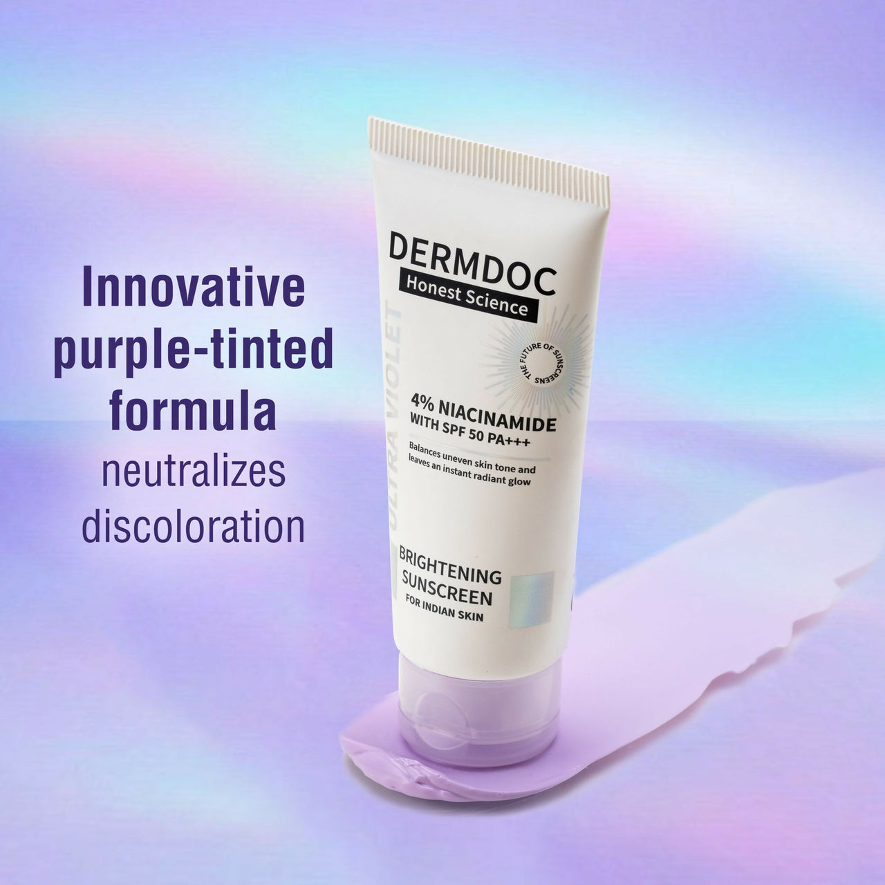 Dermdoc 4% Niacinamide With Spf 50 Pa +++ Brightening Sunscreen - Distacart