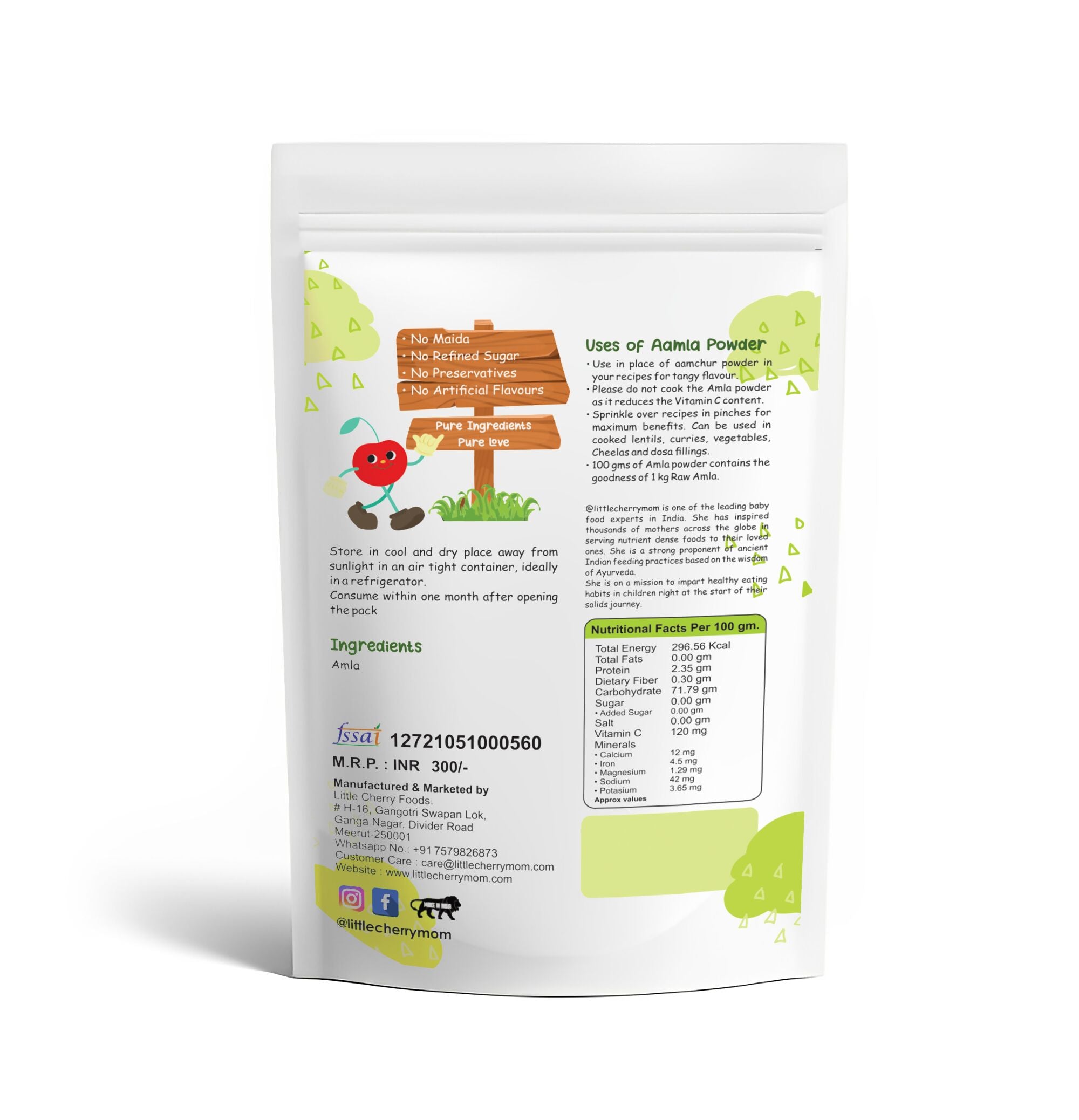 Littlecherrymom Dried Amla Powder - Distacart