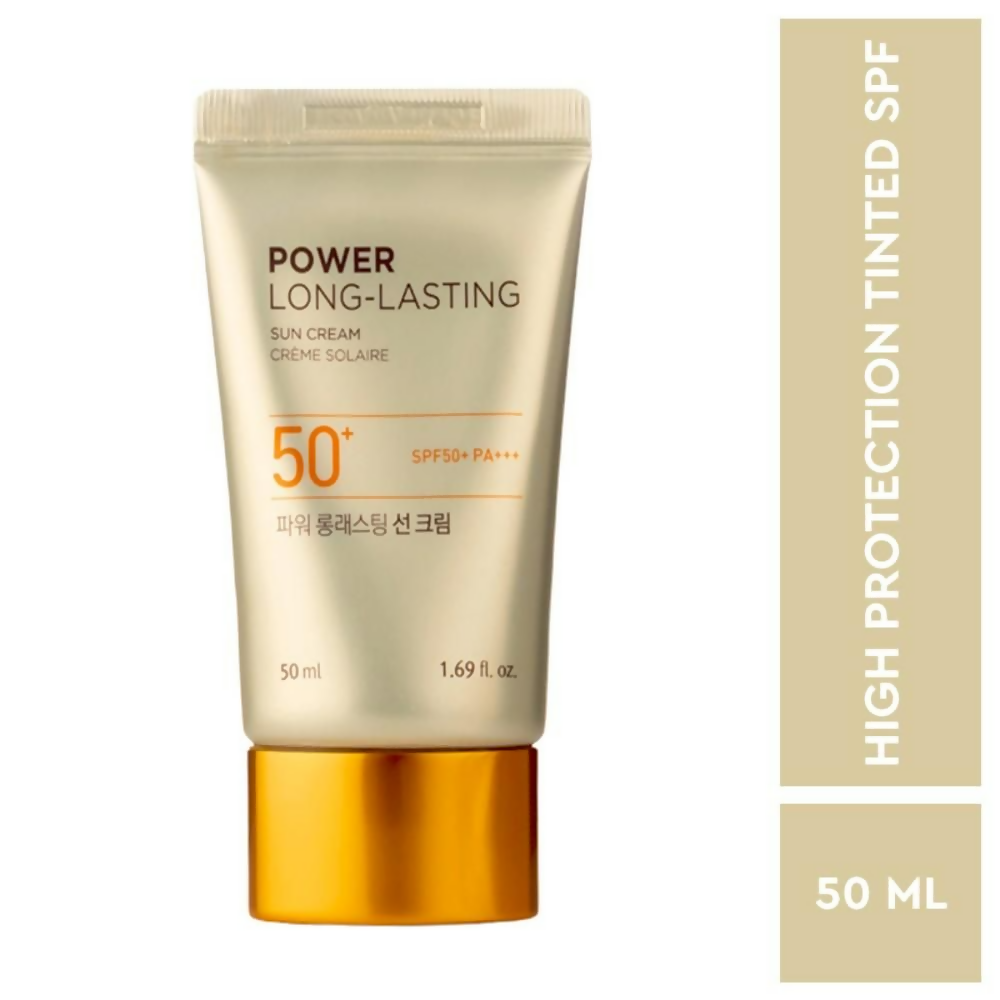 The Face Shop Power Long-Lasting SPF 50+ Pa+++ Tinted Sunscreen - Distacart