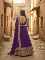 Thumbnail for Lehenga Mart Designer Indian Wedding Lehenga Choli-Purple - Distacart
