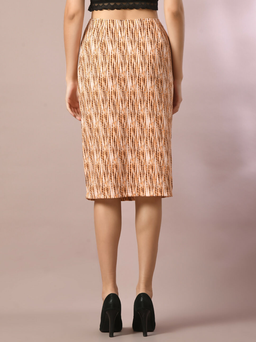 Myshka Women's Multi Printed Knee Length Party Embellished Skirts - Distacart