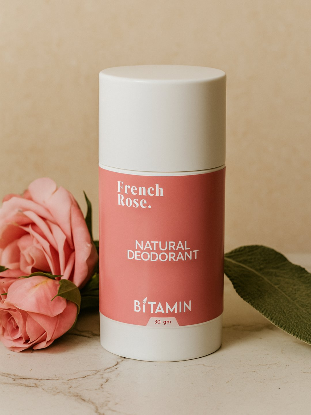 Bitamin French Rose Natural Deodorant Roll On - Distacart