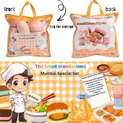 The Small Wonderland Aamchi Mumbai Pretend Play Food Toys- Indian food inspired kitchen toys - Distacart