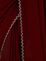 Thumbnail for kasee Beads and Stones Pure Chiffon Saree - Distacart