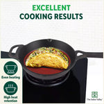 Thumbnail for The Indus Valley CASTrong Cast Iron Fry Pan/Skillet, Pre-seasoned, Nonstick, 100% Pure, Toxin-free, Induction,Spatula, 25.4cm, 1.7L, 2.3kg