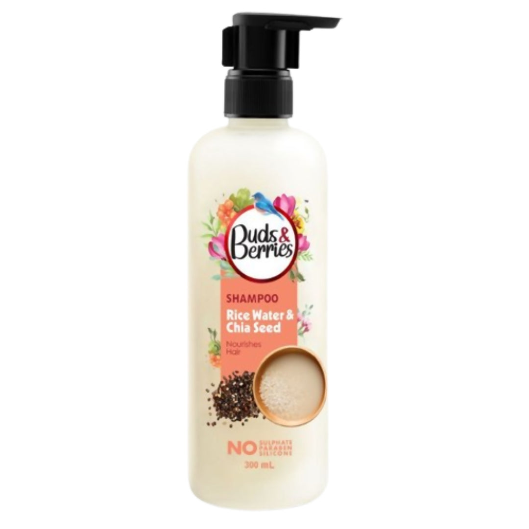 Buds & Berries Rice Water & Chia Seed Shampoo - Distacart