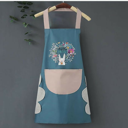 Klimet Waterproof Kitchen Apron For Women-Assorted (pack of 2) - Dista