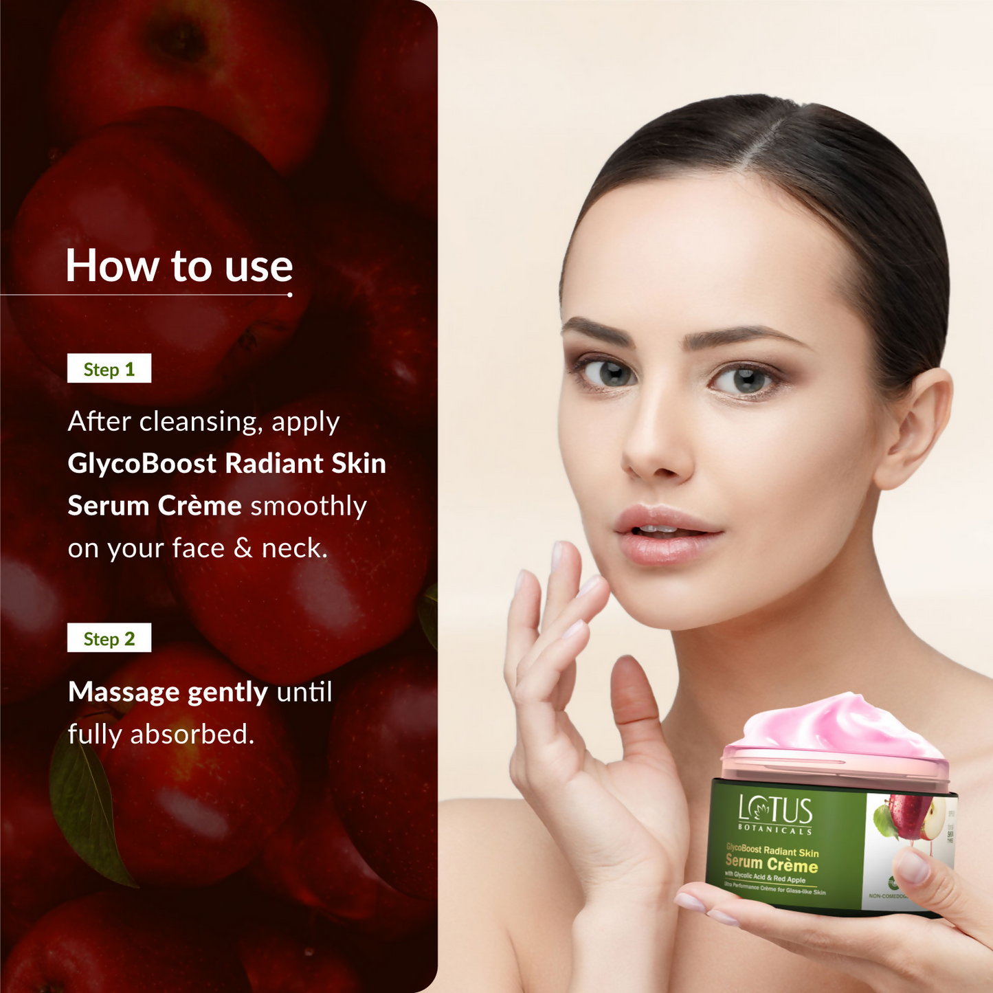 Lotus Botanicals GlycoBoost Radiant Skin Serum Creme - Distacart