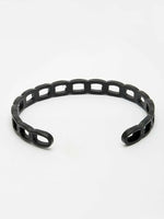Thumbnail for NVR Men's Rhodium Plated Cuff Bracelet - Distacart