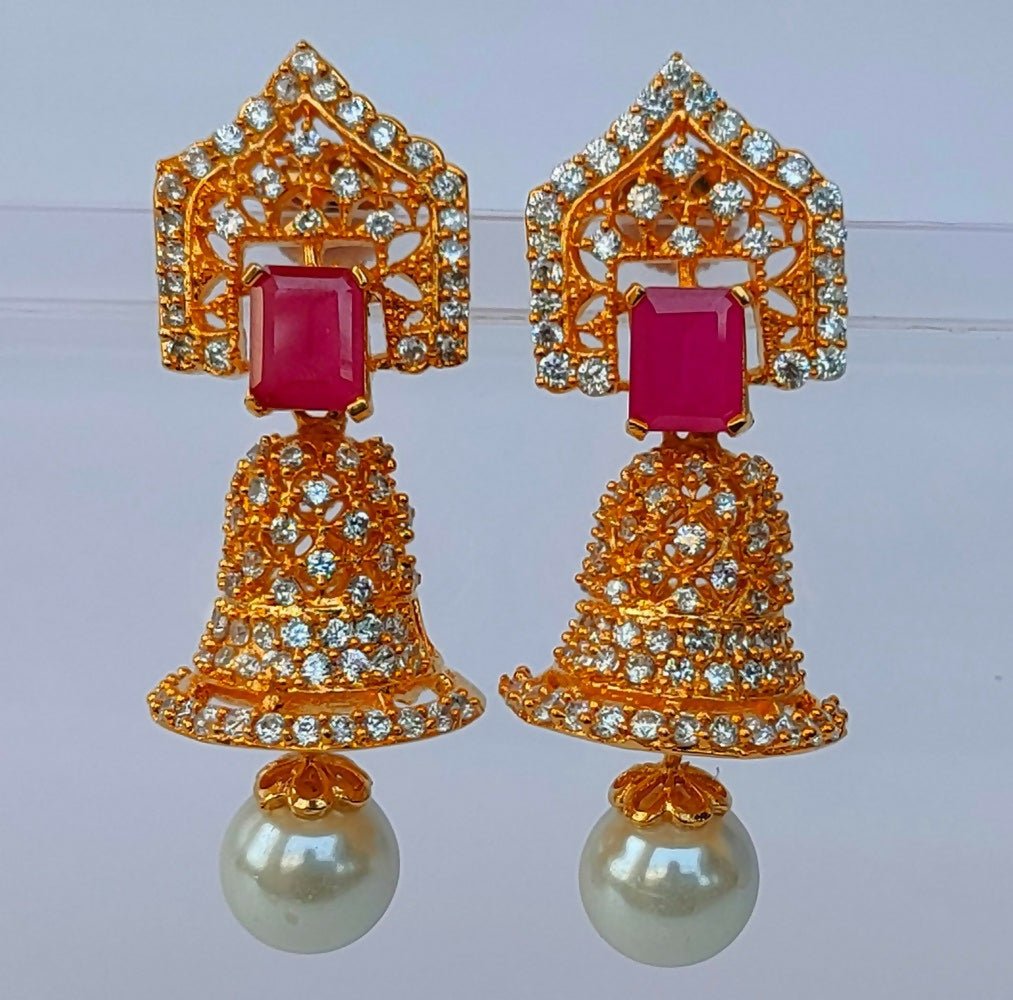 Ad Ruby Bell Type Jhumkas - Distacart