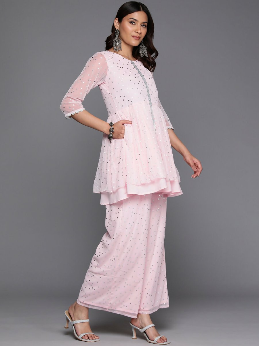 Ahalyaa Women's Traditional Wear Co-ods - Pink - Distacart