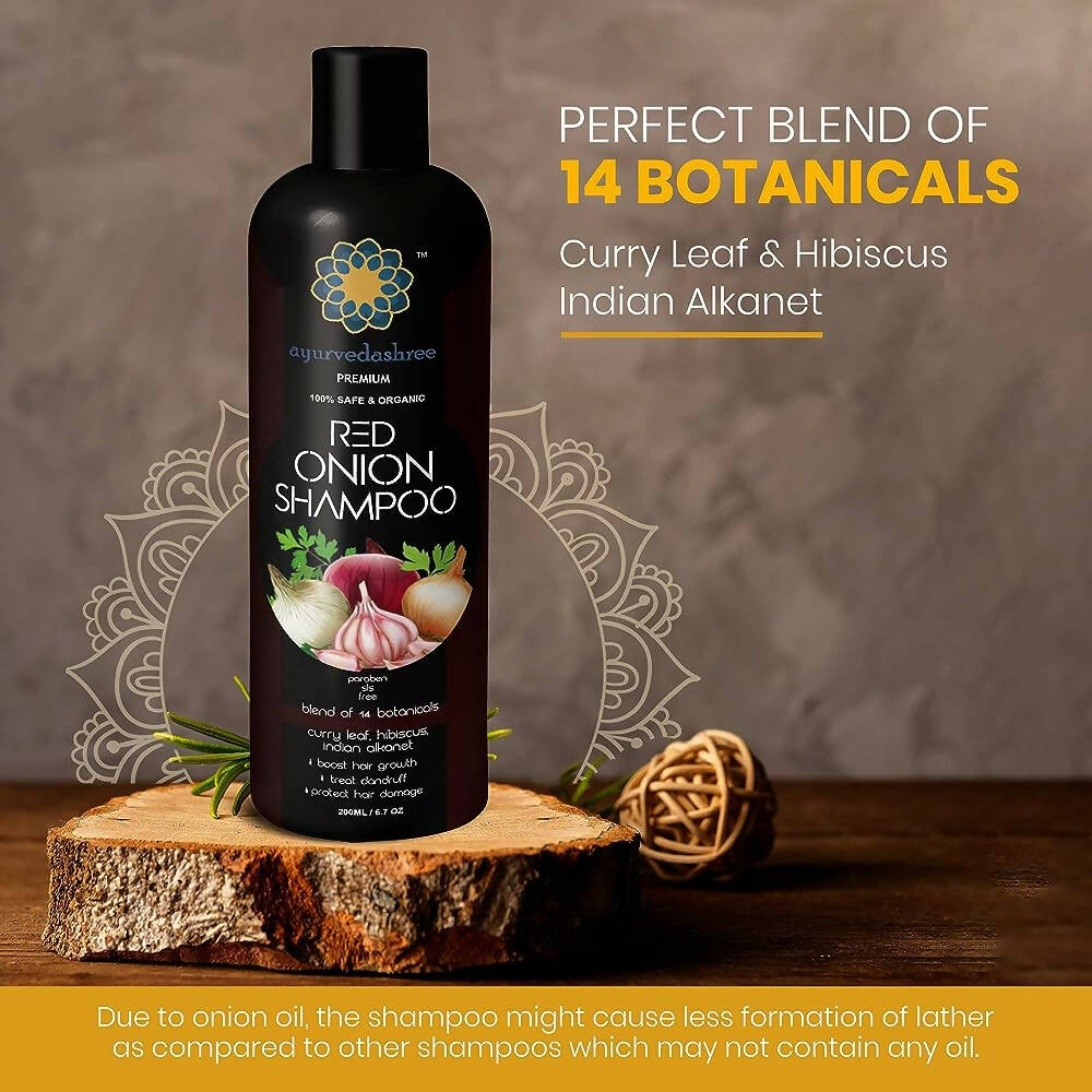 Ayurvedashree Red Onion Shampoo For Growth - Distacart