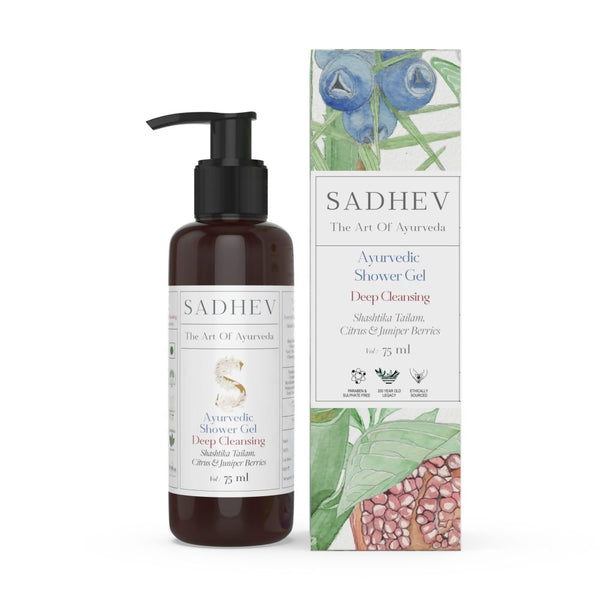 Sadhev Ayurvedic Shower Gel Deep Cleansing - Distacart