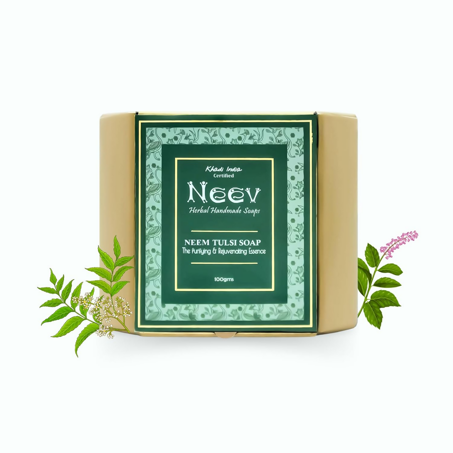 Neev Herbal Handmade Soap Neem Tulsi Handmade Soap - Distacart