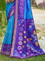 Thumbnail for Astita Blue Soft Silk Saree