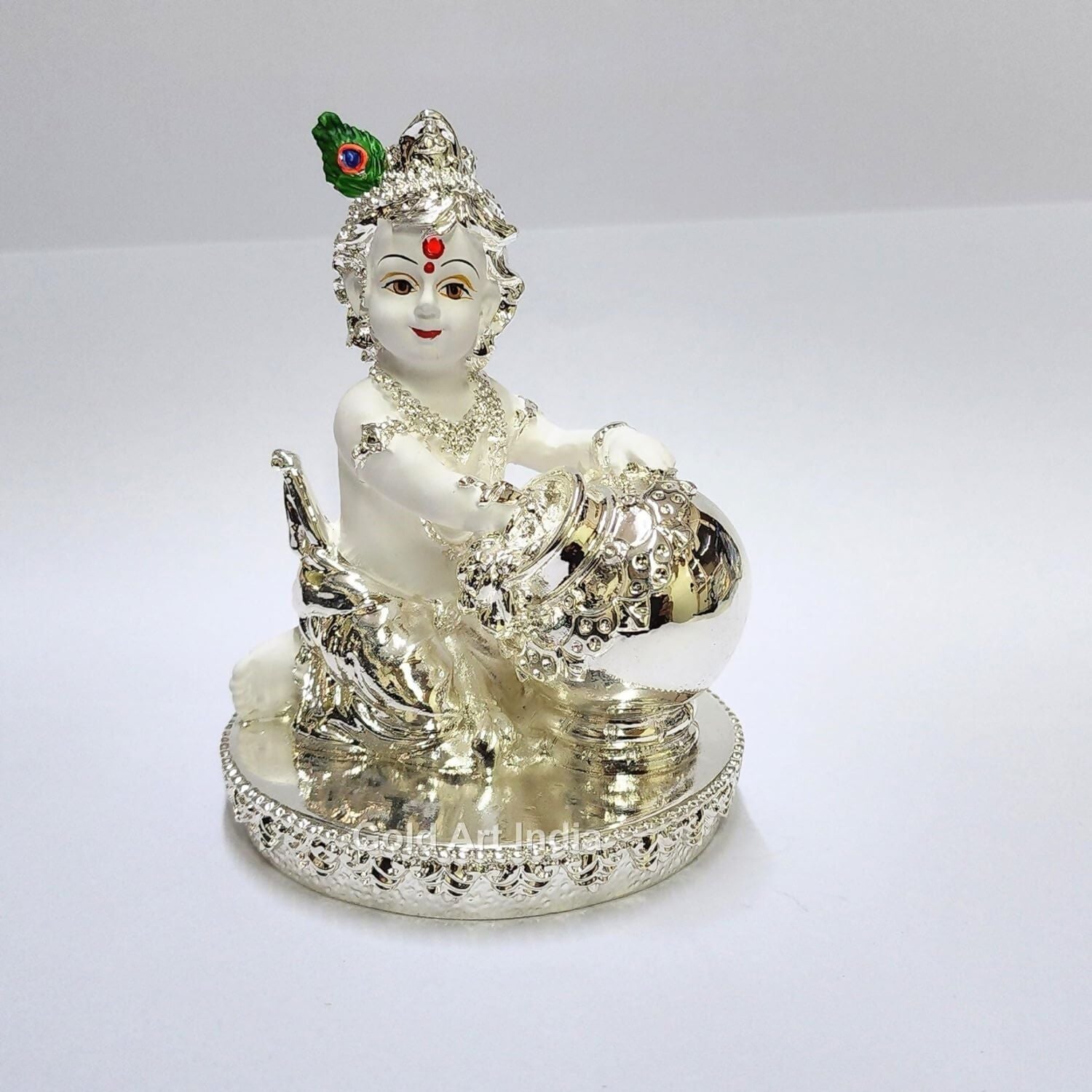 Gold Art India Makhan Krishna Idol - Distacart