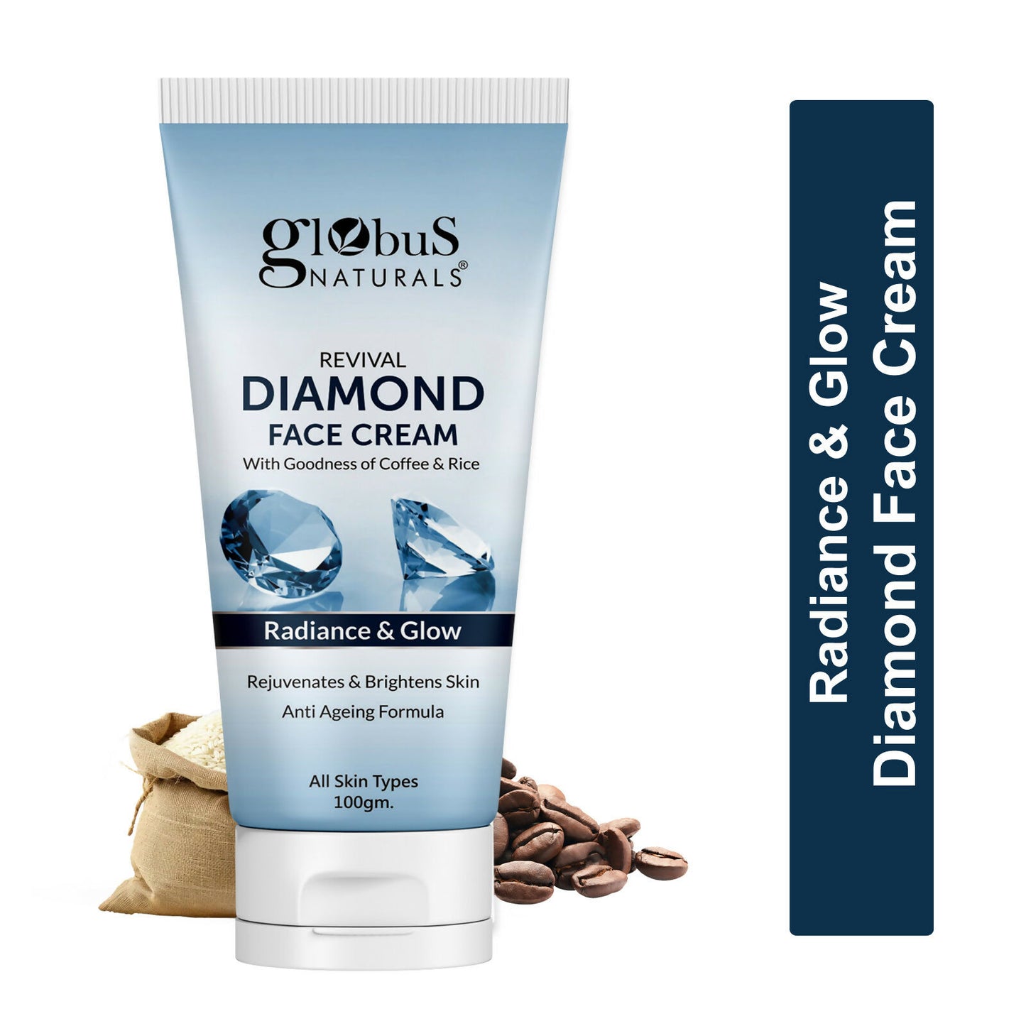 Globus Naturals Revival Diamond Face Cream, Suitable For All Skin Types - Distacart