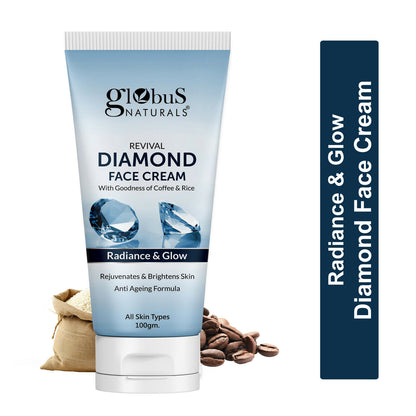 Globus Naturals Revival Diamond Face Cream, Suitable For All Skin Types - Distacart