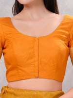 Thumbnail for Joban Fashion Women Silk MUSTARD Stitched Blouse - Distacart