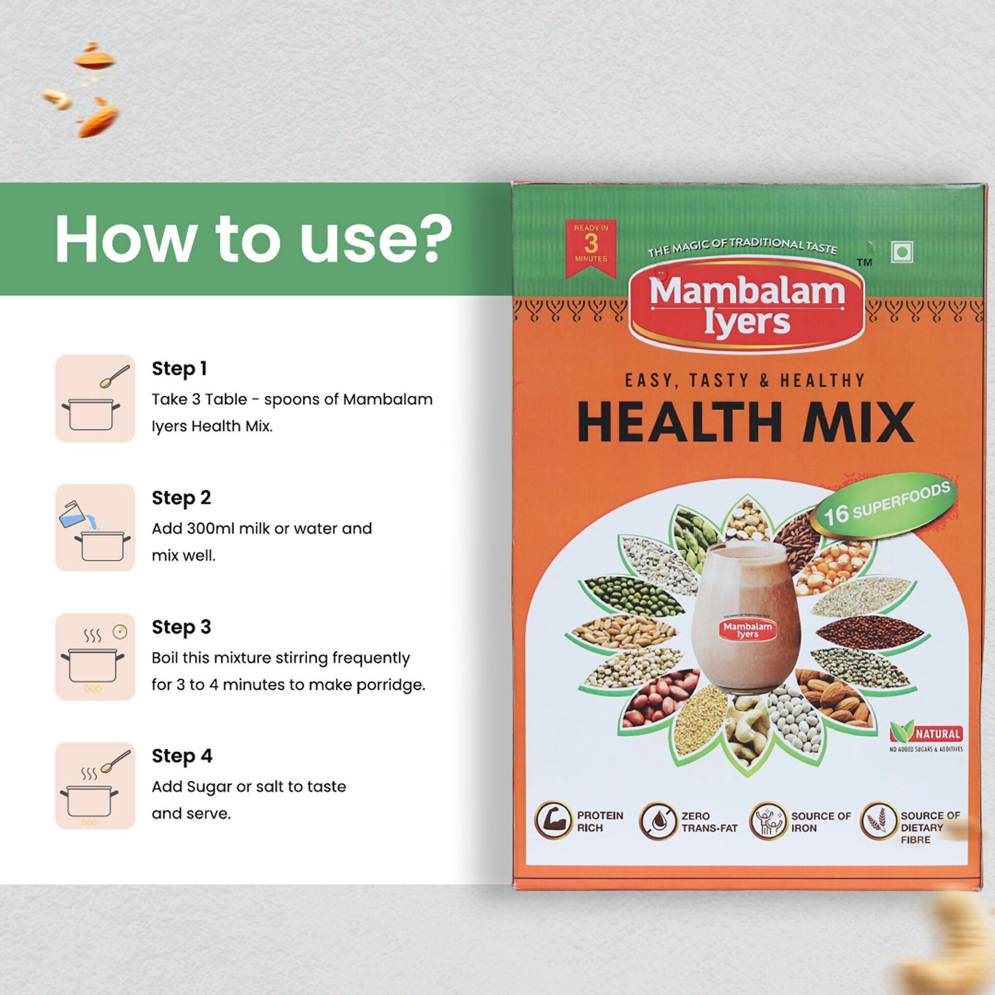 Mambalam Iyers Multi Millet Health Mix - Distacart