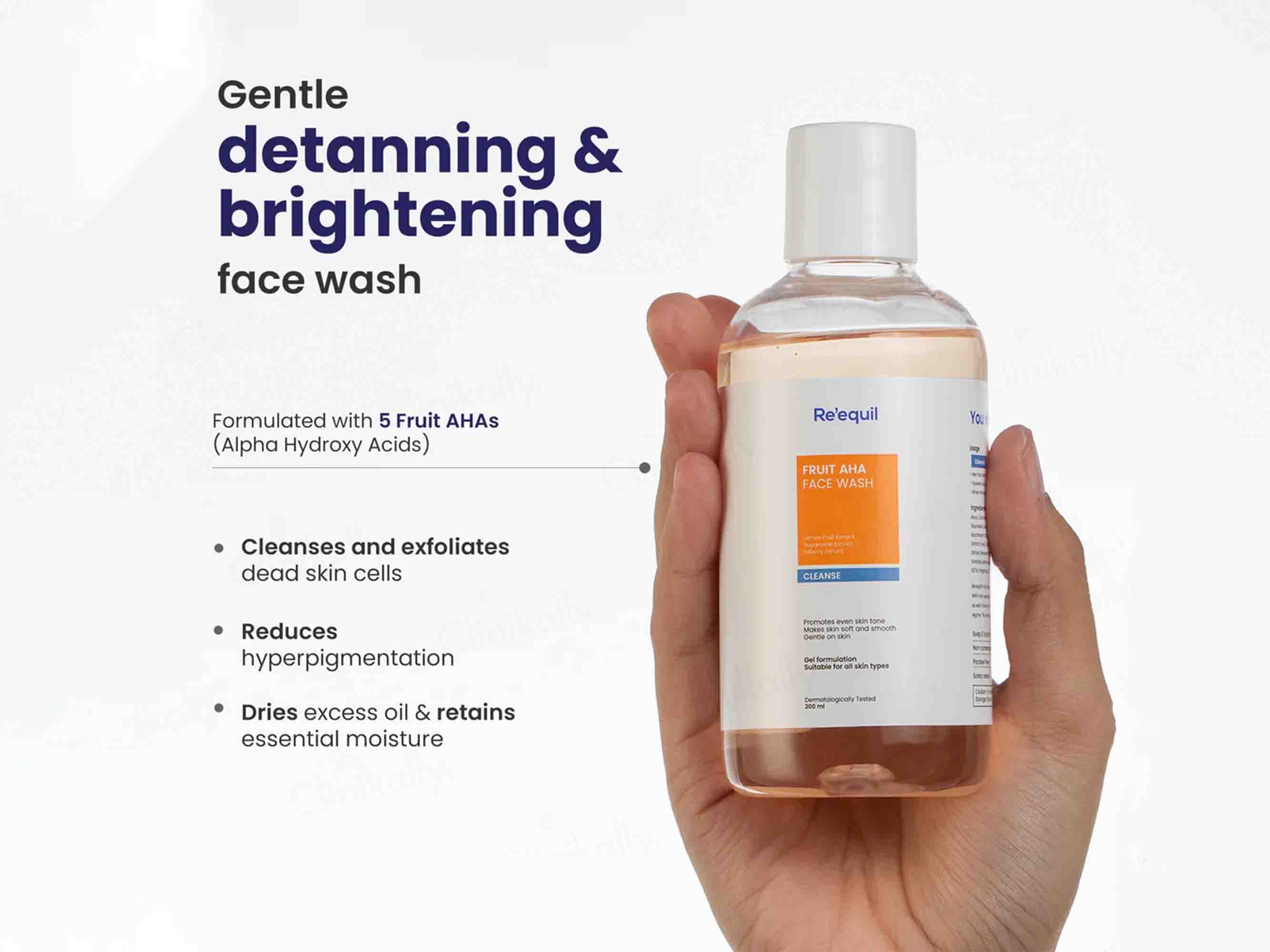 Re'equil Fruit AHA Face Wash - Distacart