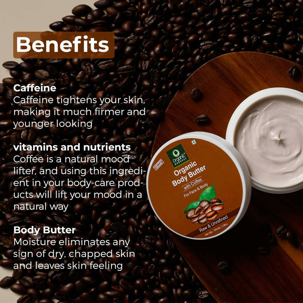 Organic Harvest Organic Body Butter With Coffee For Face & Body - Distacart