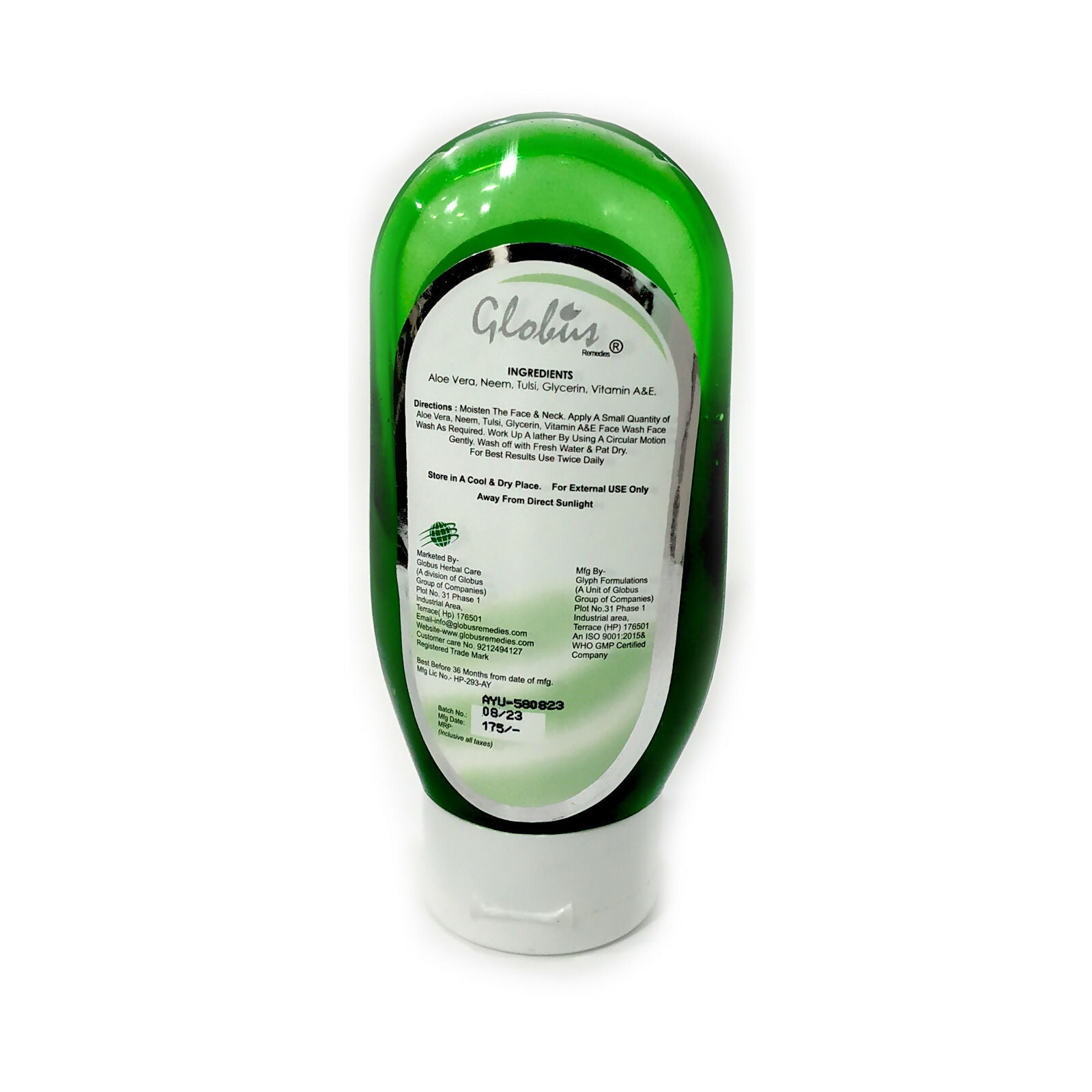 Globus Remedies Aloe vera Neem Tulsi Face Wash