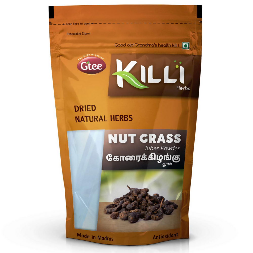 Killi Herbs Nut Grass - Cyperus rotundus - Korai Kizhangu Tuber Powder