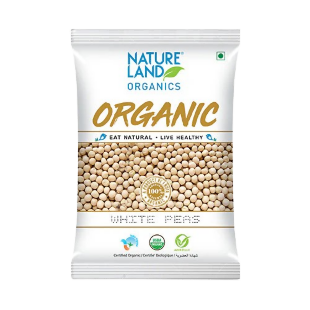 Nature Land Organics White Peas - Distacart