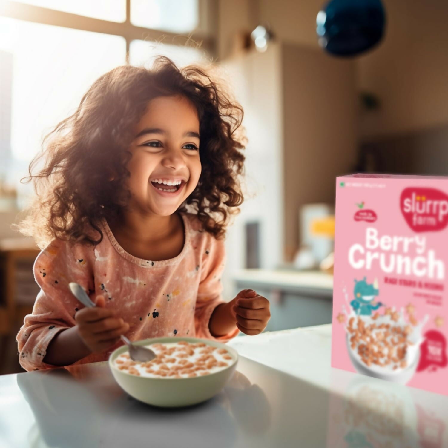 Slurrp Farm Berry Crunch Strawberry Cereal (Ragi Stars & Moons) - Distacart