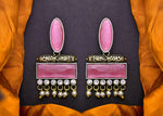 Thumbnail for Joban Fashion Women Brass Pink Ad Earrings - Distacart
