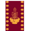 Sri Yagnaa M 20 – Maroon Lakshmi Devi Pooja Backdrop Cloth, 5 x 8 Ft - Dista