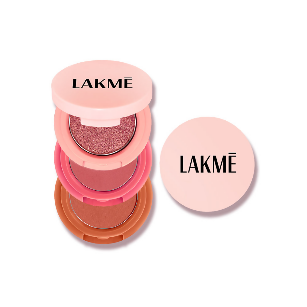 Lakme 9 To 5 Eyeconic Cream Powder Eyeshadow Stack - Nude Bomb - Distacart