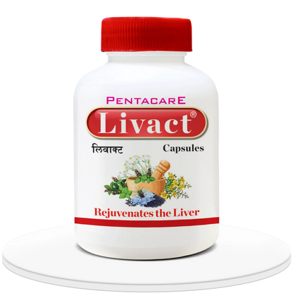Pentacare Ayurveda Livact Capsules - Distacart