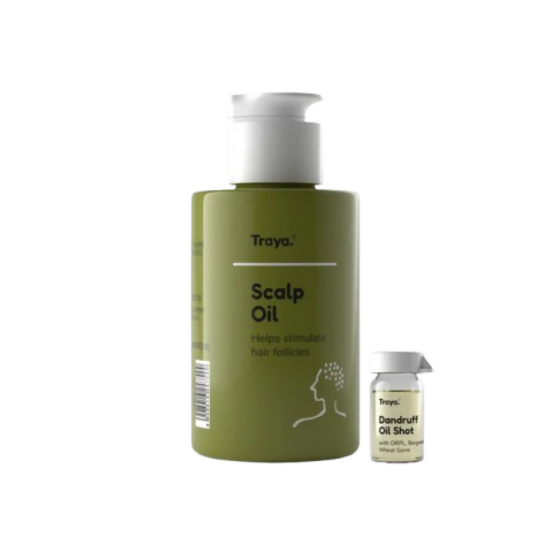 Traya Scalp Oil with Dandruff Oil Shot - Distacart