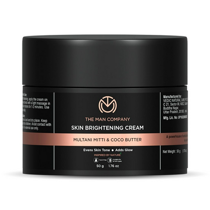 The Man Company Skin Brightening Cream Multani Mitti - Distacart