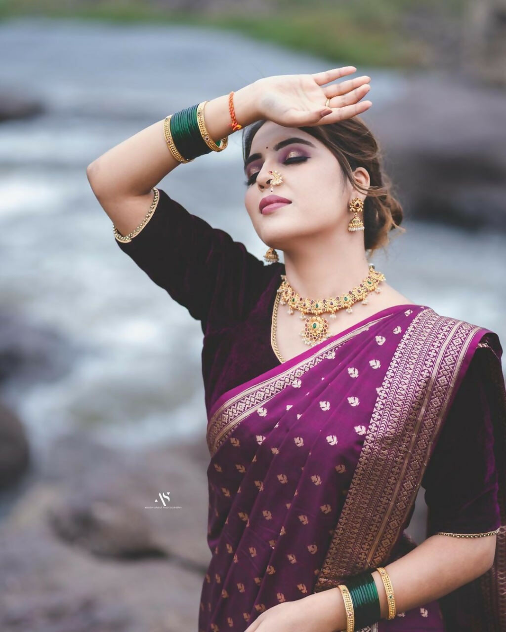 Preksha Creation Banarasi Soft Silk Women Purple Saree - Distacart